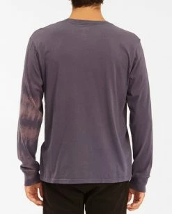 BILLABONG Sun Burn Tie-Dye Long Sleeve T-Shirt CHAR -Mens Accessories Sales 2022 abyzt00632 billabongw crc bck1 1