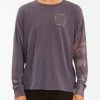 BILLABONG Sun Burn Tie-Dye Long Sleeve T-Shirt CHAR