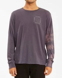 BILLABONG Sun Burn Tie-Dye Long Sleeve T-Shirt CHAR