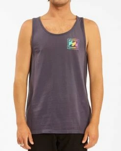 BILLABONG Crayon Wave Washed Tank CHAR