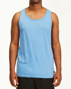 BILLABONG Essential Tank Wave Washed Tank Top BLUE CRUZ
