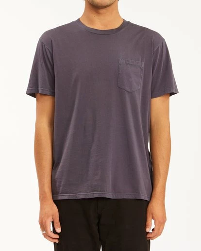 BILLABONG Essential Pocket Wave Washed T-Shirt PACIFIC 2 BILLABONG Essential Pocket Wave Washed T-Shirt PACIFIC - Image 2