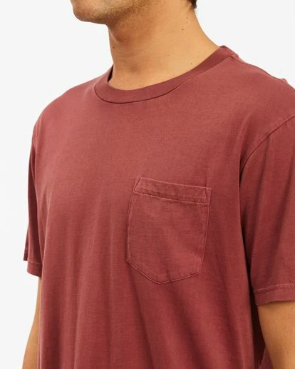 BILLABONG Essential Pocket Wave Washed T-Shirt PACIFIC 7 BILLABONG Essential Pocket Wave Washed T-Shirt PACIFIC - Image 7