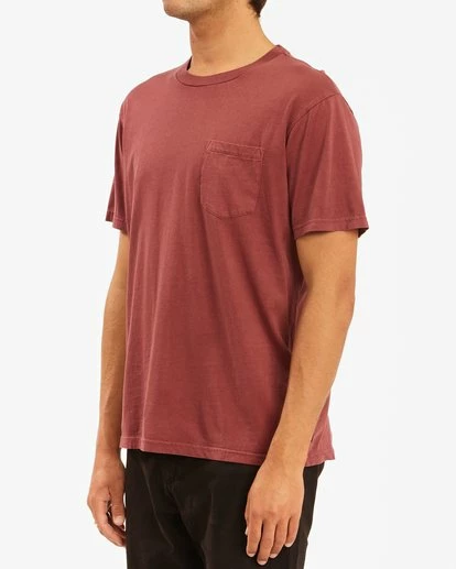 BILLABONG Essential Pocket Wave Washed T-Shirt PACIFIC 5 BILLABONG Essential Pocket Wave Washed T-Shirt PACIFIC - Image 5