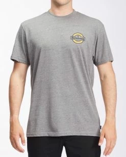 BILLABONG Transit Short Sleeve T-Shirt DARK GREY HEATHER
