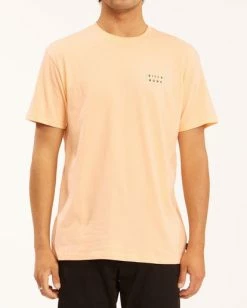 BILLABONG Bars Short Sleeve T-Shirt LIGHT PEACH -Mens Accessories Sales 2022 abyzt00675 billabongw lpc frt1 1