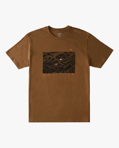 BILLABONG A/Div Glacier Runoff Aerial Short Sleeve T-Shirt BISON 5 BILLABONG A/Div Glacier Runoff Aerial Short Sleeve T-Shirt BISON - Image 5