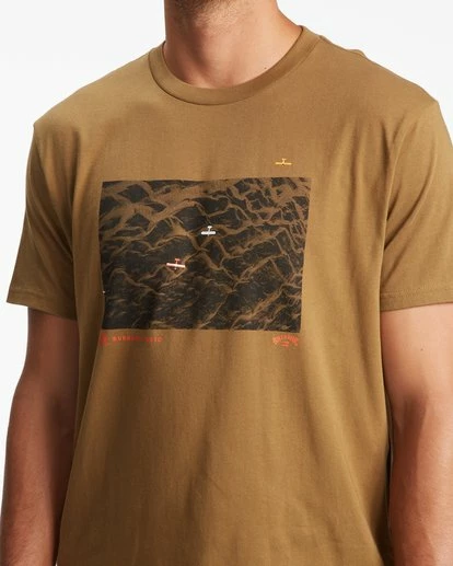 BILLABONG A/Div Glacier Runoff Aerial Short Sleeve T-Shirt BISON 4 BILLABONG A/Div Glacier Runoff Aerial Short Sleeve T-Shirt BISON - Image 4