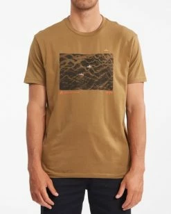 BILLABONG A/Div Glacier Runoff Aerial Short Sleeve T-Shirt BISON