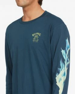BILLABONG A/Div Glacier Runoff Long Sleeve T-Shirt MIDNIGHT -Mens Accessories Sales 2022 abyzt00687 billabongw mid dtl1 1