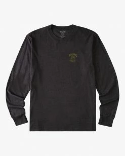 BILLABONG A/Div Studio Arch UV Long Sleeve T-Shirt BLACK -Mens Accessories Sales 2022 abyzt00691 billabongf blk frt1 1