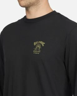 BILLABONG A/Div Studio Arch UV Long Sleeve T-Shirt BLACK -Mens Accessories Sales 2022 abyzt00691 billabongw blk dtl2 1