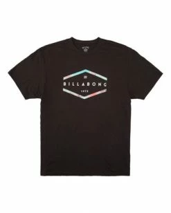 BILLABONG Entry Short Sleeve T-Shirt DUSTY PINK -Mens Accessories Sales 2022 abyzt00755 billabongf blk frt1 1
