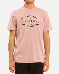 BILLABONG Entry Short Sleeve T-Shirt DUSTY PINK -Mens Accessories Sales 2022 abyzt00755 billabongw dtp frt1 1