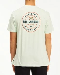 BILLABONG Basis Florida Short Sleeve T-Shirt SEAGLASS 8 BILLABONG Basis Florida Short Sleeve T-Shirt SEAGLASS -Mens Accessories Sales 2022 abyzt00769 billabongw sgl bck1 1