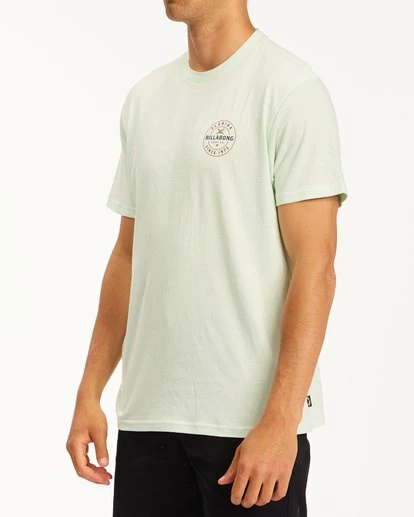 BILLABONG Basis Florida Short Sleeve T-Shirt SEAGLASS 2 BILLABONG Basis Florida Short Sleeve T-Shirt SEAGLASS - Image 2