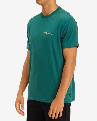 BILLABONG Maui Hawaii Short Sleeve T-Shirt DEEP SEA 2 BILLABONG Maui Hawaii Short Sleeve T-Shirt DEEP SEA - Image 2