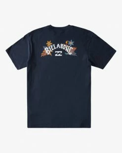 BILLABONG Arch Short Sleeve T-Shirt BLACK -Mens Accessories Sales 2022 abyzt00789 billabongv nvy bck1