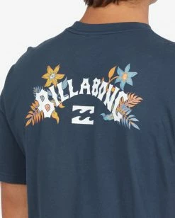 BILLABONG Arch Short Sleeve T-Shirt BLACK -Mens Accessories Sales 2022 abyzt00789 billabongw nvy dtl1