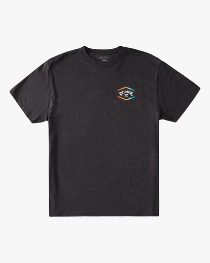 BILLABONG Entry Arch Short Sleeve T-Shirt BLACK HEATHER 4 BILLABONG Entry Arch Short Sleeve T-Shirt BLACK HEATHER - Image 4