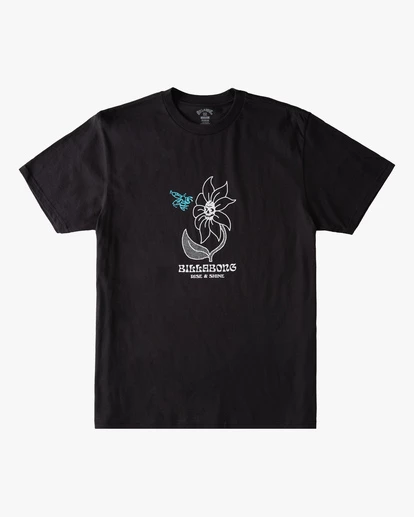 BILLABONG Rise & Shine Short Sleeve T-Shirt BLACK 8 BILLABONG Rise & Shine Short Sleeve T-Shirt BLACK - Image 8