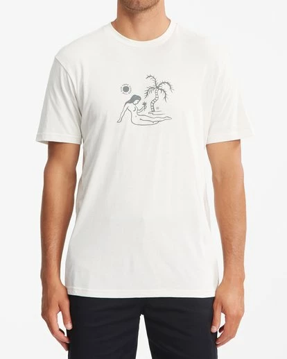 BILLABONG Sun Worshiper Short Sleeve T-Shirt OFF WHITE 1 BILLABONG Sun Worshiper Short Sleeve T-Shirt OFF WHITE