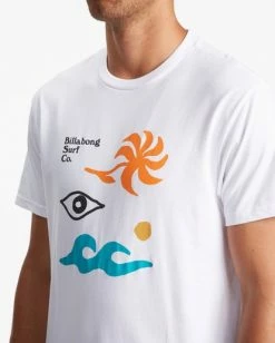 BILLABONG Calder Short Sleeve T-Shirt WHITE -Mens Accessories Sales 2022 abyzt00805 billabongw wht dtl1 1