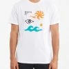 BILLABONG Calder Short Sleeve T-Shirt WHITE