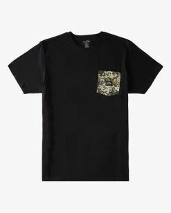 BILLABONG Team Mini Pocket T-Shirt BLACK 16 BILLABONG Team Mini Pocket T-Shirt BLACK -Mens Accessories Sales 2022 abyzt00808 billabongf blk frt1 1
