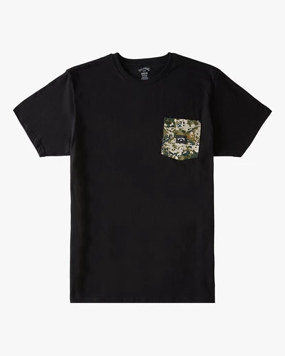 BILLABONG Team Mini Pocket T-Shirt BLACK 8 BILLABONG Team Mini Pocket T-Shirt BLACK - Image 8