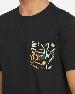 BILLABONG Team Mini Pocket T-Shirt BLACK 13 BILLABONG Team Mini Pocket T-Shirt BLACK -Mens Accessories Sales 2022 abyzt00808 billabongw blk dtl1 1