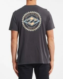 BILLABONG Diamond Wave Washed Short Sleeve T-Shirt WASHED BLACK -Mens Accessories Sales 2022 abyzt00812 billabongw waa bck1