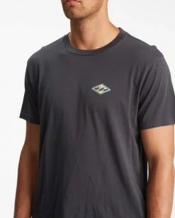 BILLABONG Diamond Wave Washed Short Sleeve T-Shirt WASHED BLACK -Mens Accessories Sales 2022 abyzt00812 billabongw waa dtl1