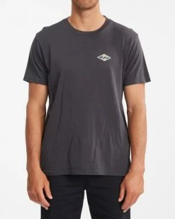 BILLABONG Diamond Wave Washed Short Sleeve T-Shirt WASHED BLACK