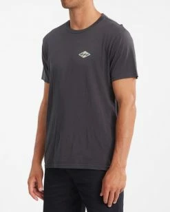 BILLABONG Diamond Wave Washed Short Sleeve T-Shirt WASHED BLACK -Mens Accessories Sales 2022 abyzt00812 billabongw waa sd1