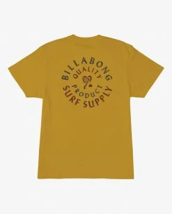 BILLABONG Abrade Wave Washed Short Sleeve T-Shirt MUSTARD -Mens Accessories Sales 2022 abyzt00813 billabongv mus bck1 1