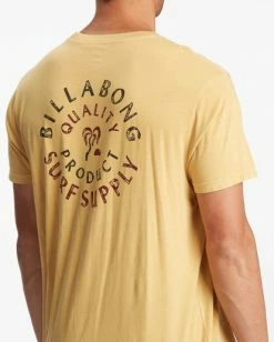 BILLABONG Abrade Wave Washed Short Sleeve T-Shirt MUSTARD -Mens Accessories Sales 2022 abyzt00813 billabongw mus dtl2 1