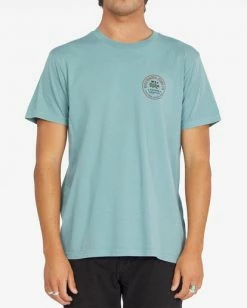 BILLABONG Nature Wave Washed Short Sleeve T-Shirt LIGHT MARINE