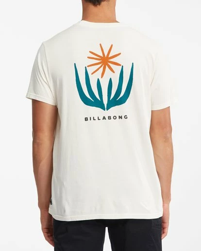 BILLABONG Bloom Wave Washed Short Sleeve T-Shirt OFF WHITE 3 BILLABONG Bloom Wave Washed Short Sleeve T-Shirt OFF WHITE - Image 3