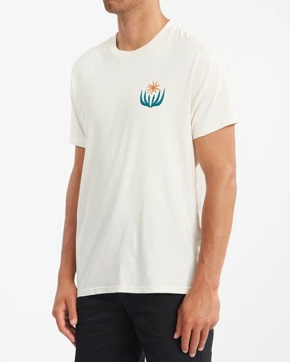 BILLABONG Bloom Wave Washed Short Sleeve T-Shirt OFF WHITE 2 BILLABONG Bloom Wave Washed Short Sleeve T-Shirt OFF WHITE - Image 2