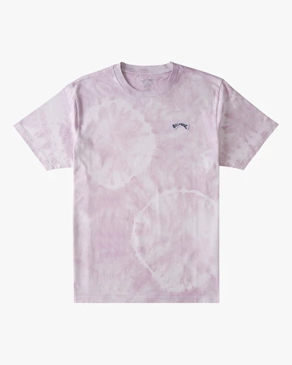 BILLABONG Arch Patch Tie-Dye Short Sleeve T-Shirt LIGHT LAVENDER 8 BILLABONG Arch Patch Tie-Dye Short Sleeve T-Shirt LIGHT LAVENDER - Image 8