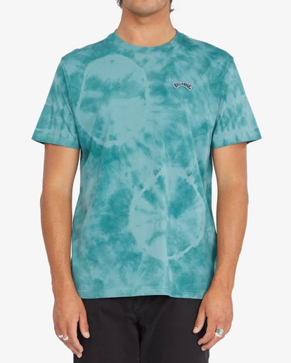 BILLABONG Arch Patch Tie-Dye Short Sleeve T-Shirt LIGHT LAVENDER 2 BILLABONG Arch Patch Tie-Dye Short Sleeve T-Shirt LIGHT LAVENDER - Image 2