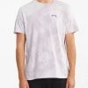 BILLABONG Arch Patch Tie-Dye Short Sleeve T-Shirt LIGHT LAVENDER