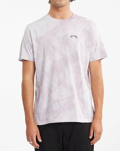 BILLABONG Arch Patch Tie-Dye Short Sleeve T-Shirt LIGHT LAVENDER 1 BILLABONG Arch Patch Tie-Dye Short Sleeve T-Shirt LIGHT LAVENDER
