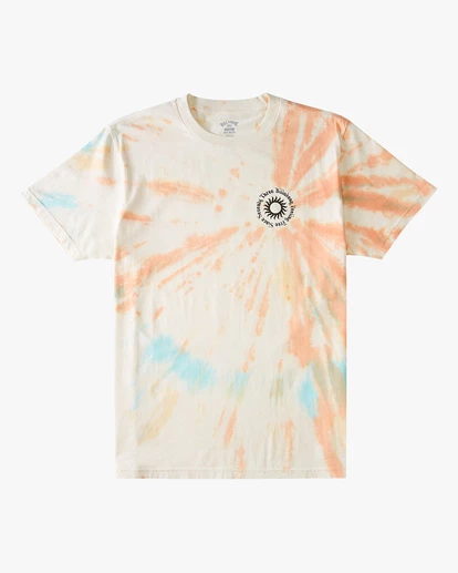 BILLABONG Sunshine Tie-Dye Short Sleeve T-Shirt OFF WHITE 6 BILLABONG Sunshine Tie-Dye Short Sleeve T-Shirt OFF WHITE - Image 6