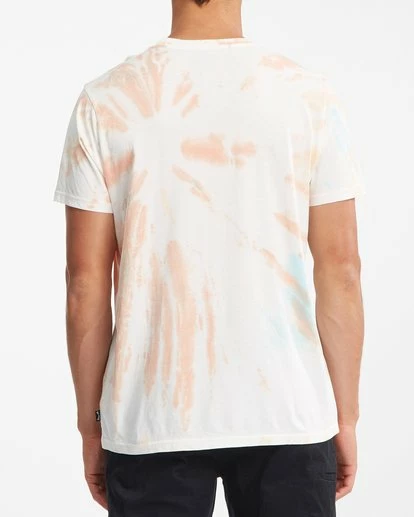 BILLABONG Sunshine Tie-Dye Short Sleeve T-Shirt OFF WHITE 4 BILLABONG Sunshine Tie-Dye Short Sleeve T-Shirt OFF WHITE - Image 4