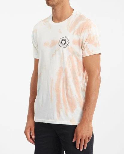 BILLABONG Sunshine Tie-Dye Short Sleeve T-Shirt OFF WHITE 2 BILLABONG Sunshine Tie-Dye Short Sleeve T-Shirt OFF WHITE - Image 2