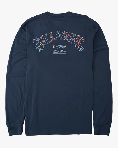 BILLABONG Arch Fill Long Sleeve T-Shirt NAVY 7 BILLABONG Arch Fill Long Sleeve T-Shirt NAVY - Image 7