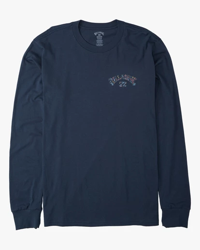 BILLABONG Arch Fill Long Sleeve T-Shirt NAVY 6 BILLABONG Arch Fill Long Sleeve T-Shirt NAVY - Image 6