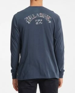BILLABONG Arch Fill Long Sleeve T-Shirt NAVY 13 BILLABONG Arch Fill Long Sleeve T-Shirt NAVY -Mens Accessories Sales 2022 abyzt00823 billabongw nvy bck1 1